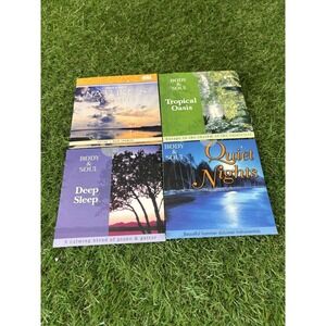 Lot‎ of 4 Body & Soul Relaxation CDs – Nature's Serenity, Tropical, Sleep, Quiet
